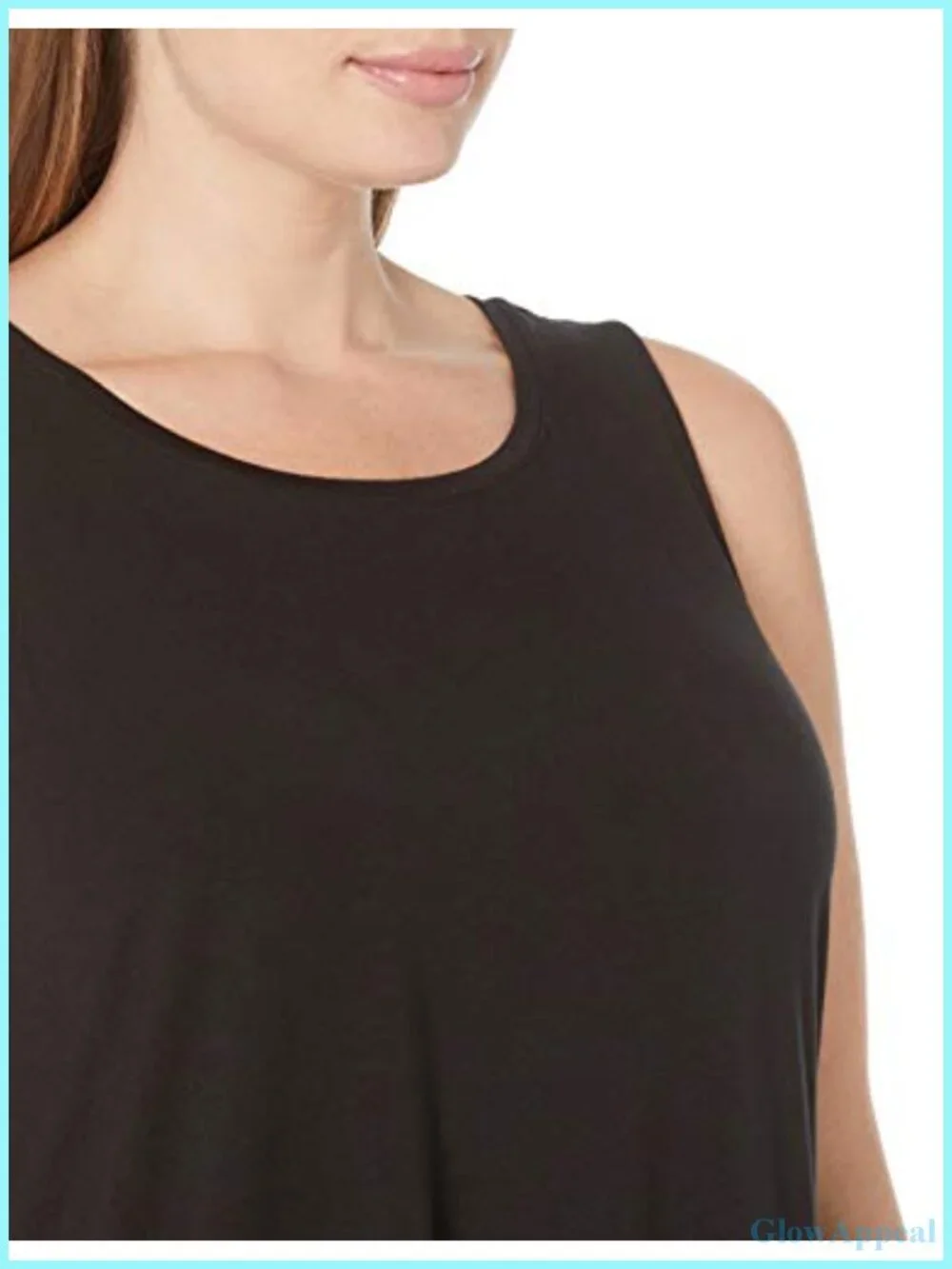 Women's Swing Tank Top Scoop Neck Sleeveless Lightweight Rayon Blend